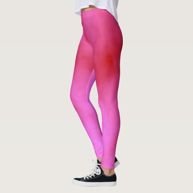 Pink Cloud Abstract Leggings (Left)