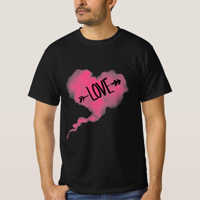 Pink Cloud Heart T-shirt (Front)