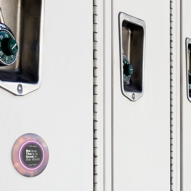 Pink Cloud Light Ring Message Magnet (In Situ (Locker))