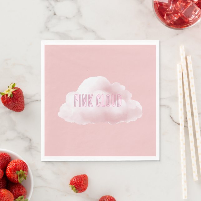 Pink Cloud Napkin (Insitu)