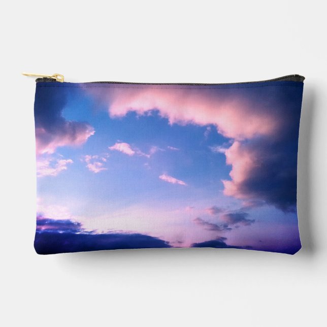 Pink clouds accessory pouch (Front)