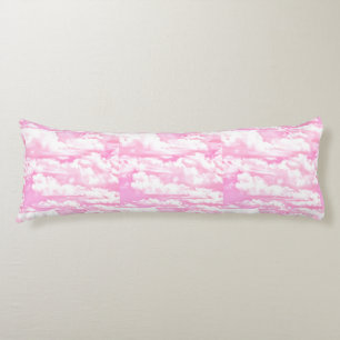 Pink Clouds Decor ready to customize Body Pillow