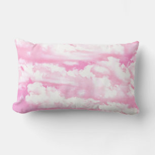 Pink Clouds Decor ready to customize Lumbar Pillow