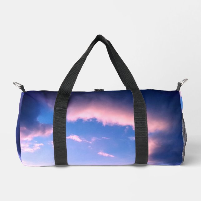 Pink clouds duffle bag (Front)