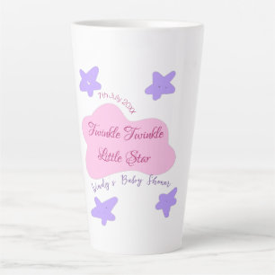 pink clouds twinkle Twinkle Little Star baby showe Latte Mug