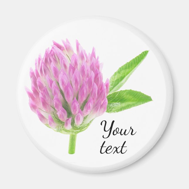 Pink clover magnet (Front)