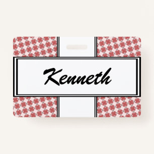 Pink Clover Ribbon by Kenneth Yoncich Badge