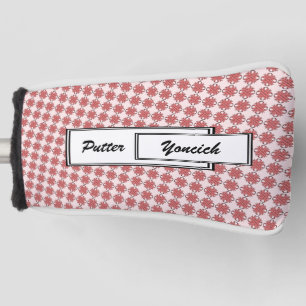 Pink Clover Ribbon by Kenneth Yoncich Golf Head Cover