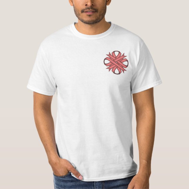 Pink Clover Ribbon T-Shirt (Front)