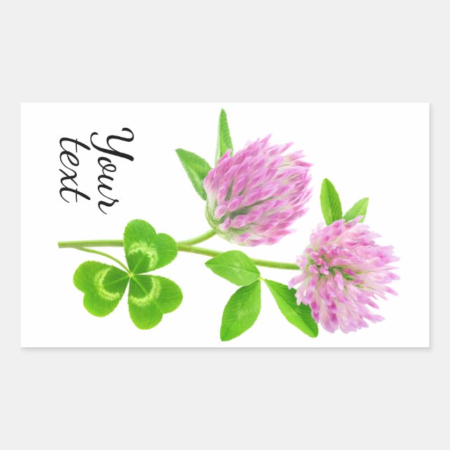 Pink clover sticker (Front)