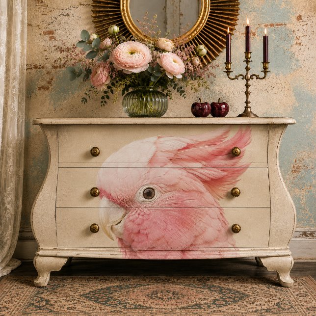 Pink Cockatoo  Decoupage Tissue Paper (Creator Uploaded)