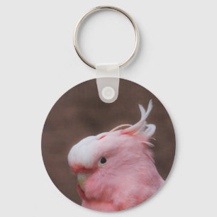 Pink Cockatoo Keychain