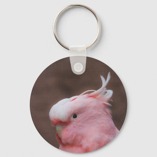 Pink Cockatoo Keychain (Front)