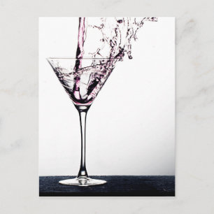 Pink Cocktail Postcard