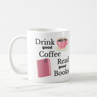 Pink Coffee and Book Lover Mug