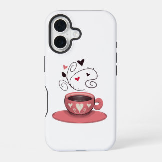 Pink Coffee Cup iPhone 16 Case