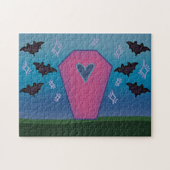Pink Coffin Jigsaw Puzzle (Horizontal)