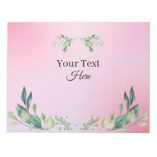 Pink color custom text  notepad