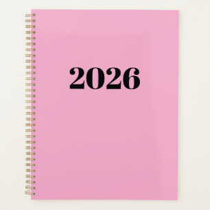 Pink Colour Personalized Planner