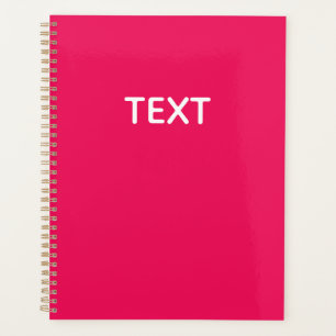 Pink Colour Personalized Planner