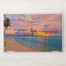 Pink colour sky and blue sea,