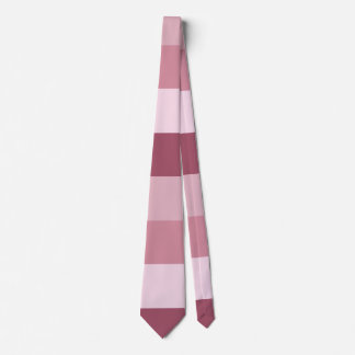 Pink Colour Tones Stripes Design Tie