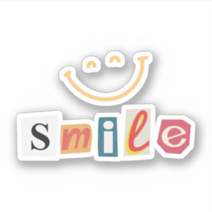 Pink Colourful Indie Smile