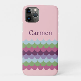 Pink Colourful Waves iPhone 11 Pro Case
