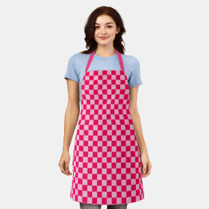Pink Combination Classic Chequerboard by STaylor Apron
