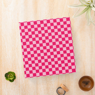 Pink Combination Classic Chequerboard by STaylor Binder