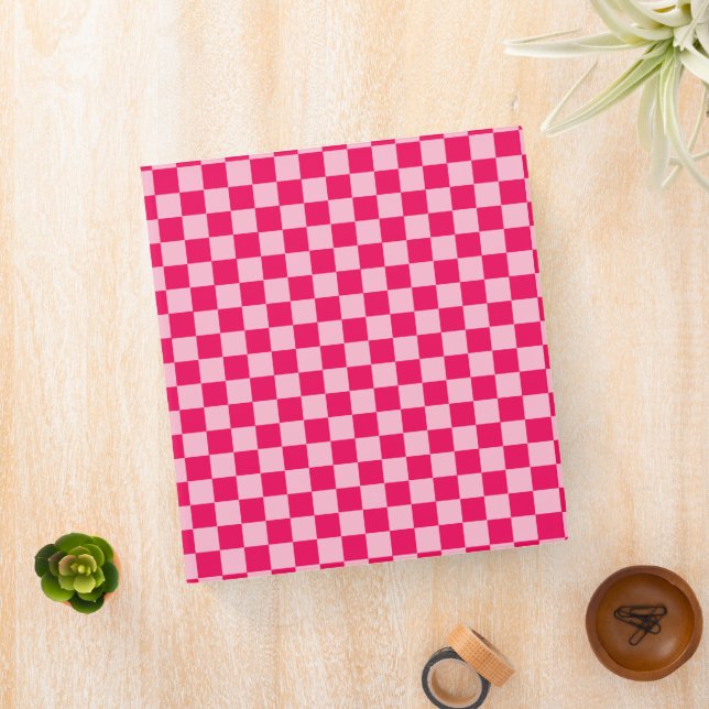 Pink Combination Classic Chequerboard by STaylor Binder (In Situ)
