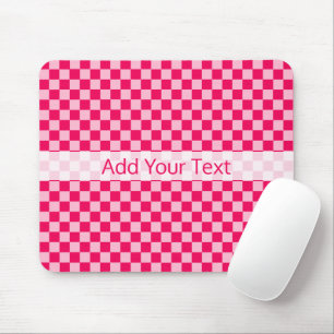 Pink Combination Classic Chequerboard by STaylor Mouse Pad