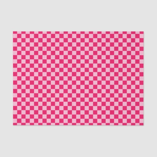 Pink Combination Classic Chequerboard by STaylor Tissue Paper (Front)