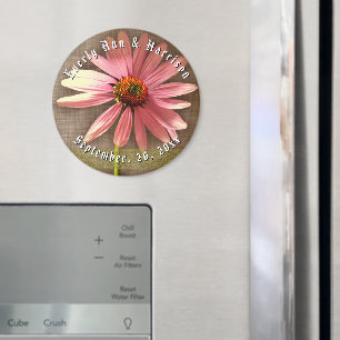Pink Cone Flower -I am My Beloved's and My Beloved Magnet