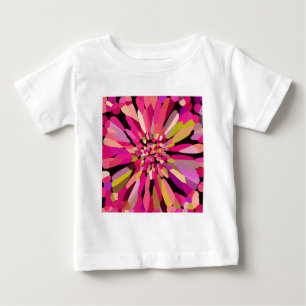 Pink Confetti Flower Baby T-Shirt