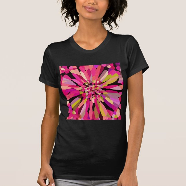 Pink Confetti Flower T-Shirt (Front)