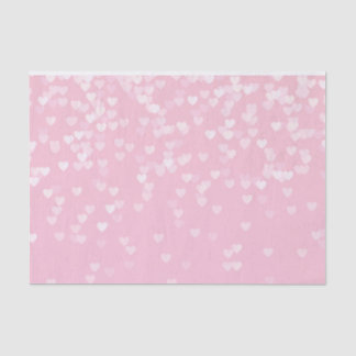 Pink Confetti Hearts Tissue Paper