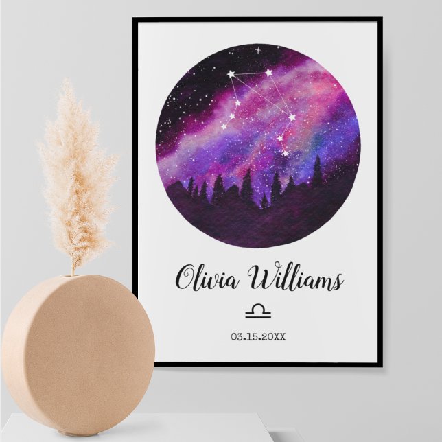Pink Constellation Libra Horoscope Sign Gift (Creator Uploaded)