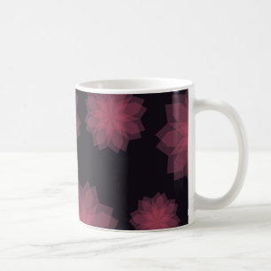 Pink, cool, trendy, modern flower abstraction coffee mug