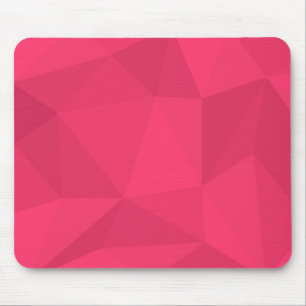 Pink, cool, unique, trendy triangle illustration mouse pad