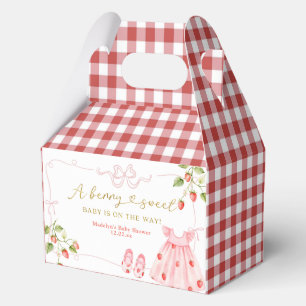 Pink Coquette Baby Clothes Berry Baby Shower Favor Box