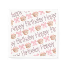 Pink Coquette Bears and Ribbons