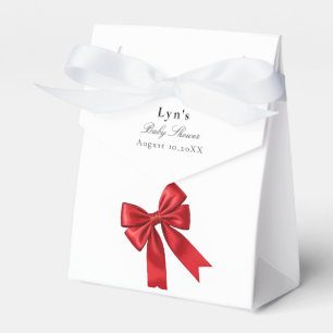 Pink Coquette Bow Baby Shower Favour Box