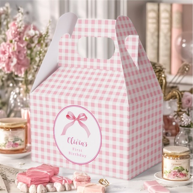 Pink Coquette Bow Birthday Favour Box (Creator Uploaded)