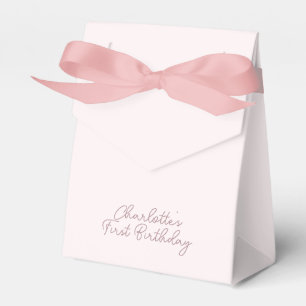 Pink Coquette Bow Custom Favor Box