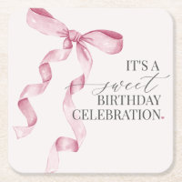 Pink Coquette Bow Girl Birthday Party Decor