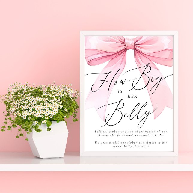 Pink Coquette How Big is her Belly Game Poster (Creator Uploaded)