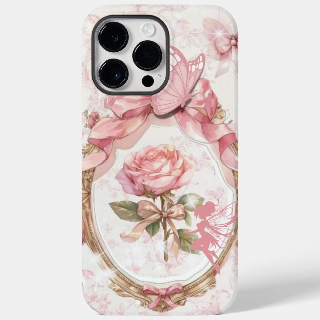 Pink Coquette iPhone Case – Feminine Softcore (Back)