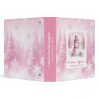 Pink Coquette Snowman Christmas Memory Scrapbook 