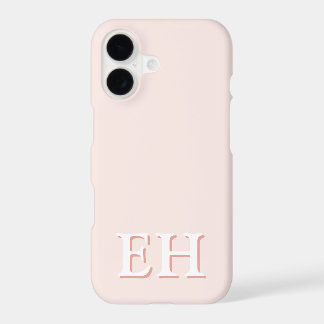 Pink & Coral | Minimal Modern Initial Monogram